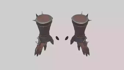 3D model Gauntlets model VR / AR / low-poly