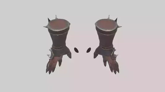 3D model Gauntlets model VR / AR / low-poly