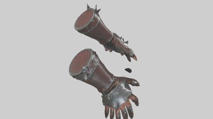 3D model Gauntlets model VR / AR / low-poly