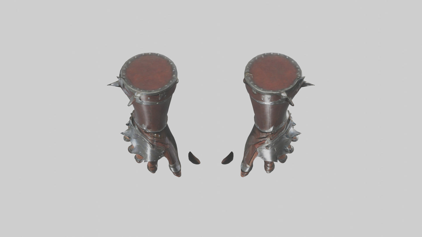 3D model Gauntlets model VR / AR / low-poly