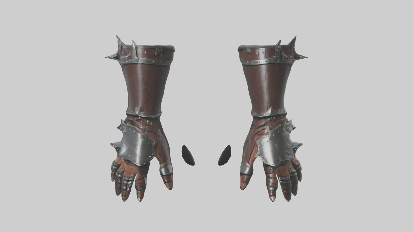 3D model Gauntlets model VR / AR / low-poly
