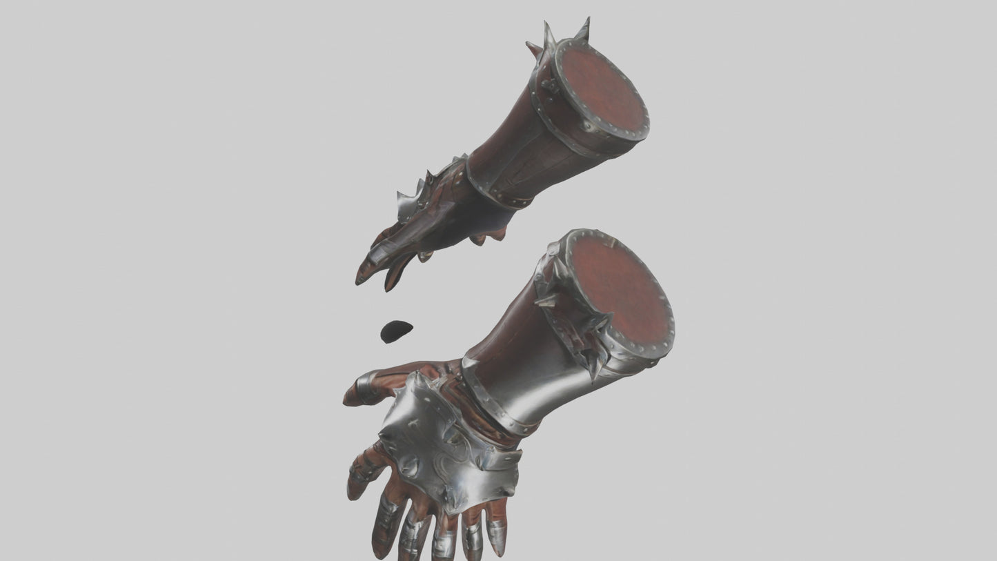 3D model Gauntlets model VR / AR / low-poly