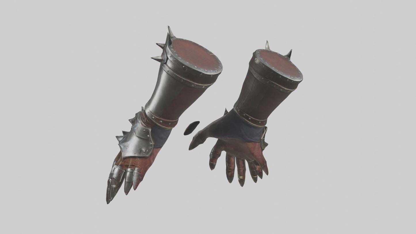 3D model Gauntlets model VR / AR / low-poly