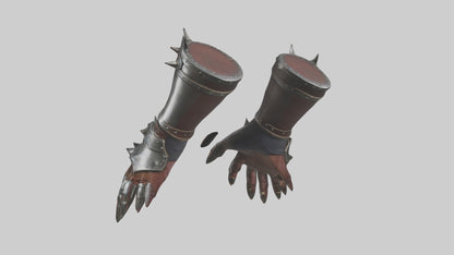 3D model Gauntlets model VR / AR / low-poly