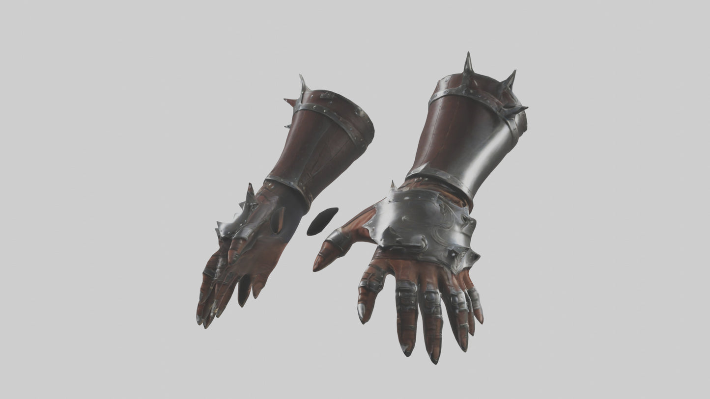 3D model Gauntlets model VR / AR / low-poly
