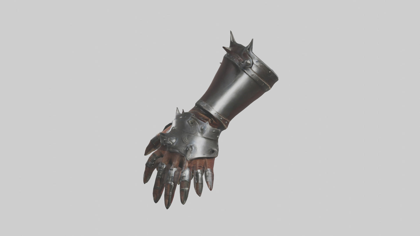 3D model Gauntlets model VR / AR / low-poly