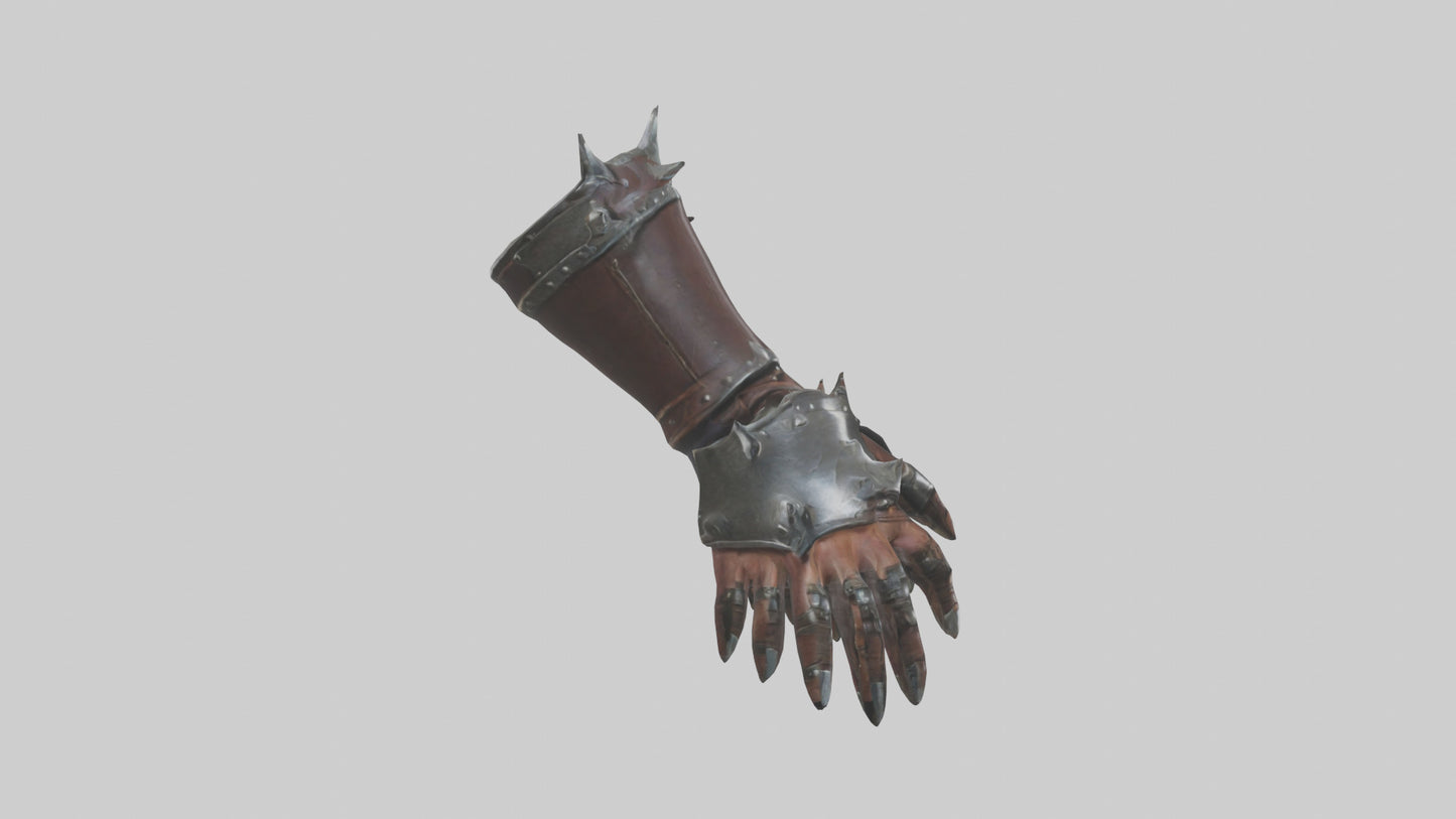 3D model Gauntlets model VR / AR / low-poly