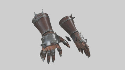 3D model Gauntlets model VR / AR / low-poly