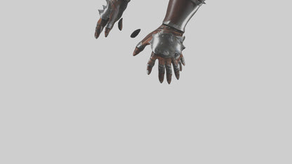 3D model Gauntlets model VR / AR / low-poly
