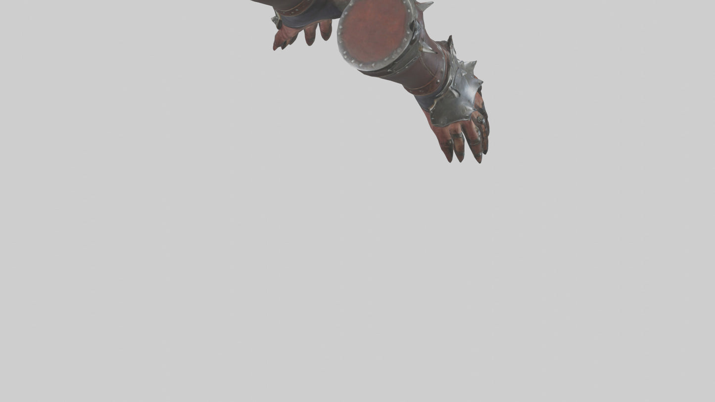 3D model Gauntlets model VR / AR / low-poly