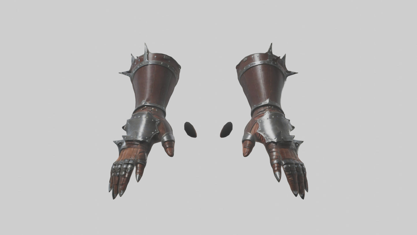 3D model Gauntlets model VR / AR / low-poly