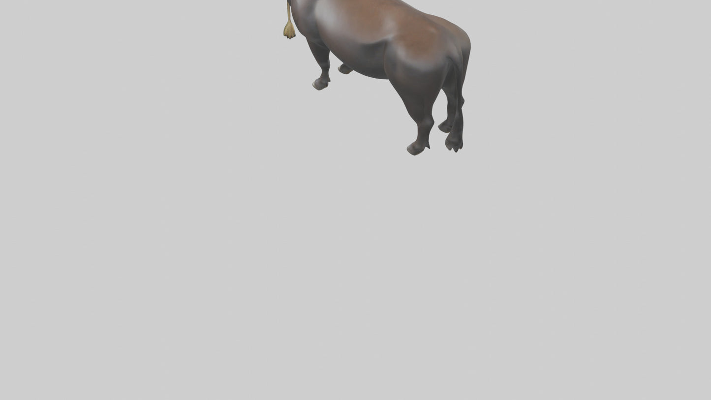 Gaur grazing model 3D model