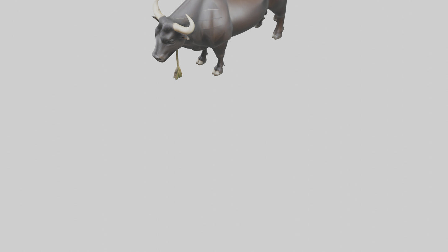 Gaur grazing model 3D model