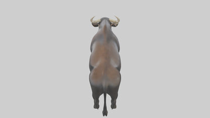 Gaur grazing model 3D model