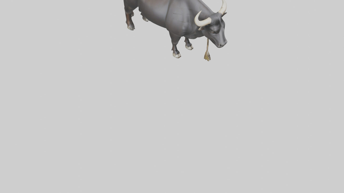 Gaur grazing model 3D model