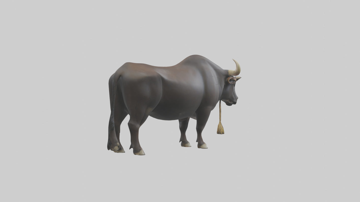 Gaur grazing model 3D model