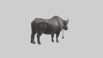 Gaur grazing model 3D model