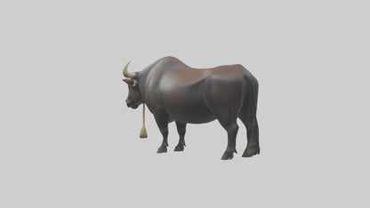 Gaur grazing model 3D model