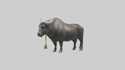 Gaur grazing model 3D model