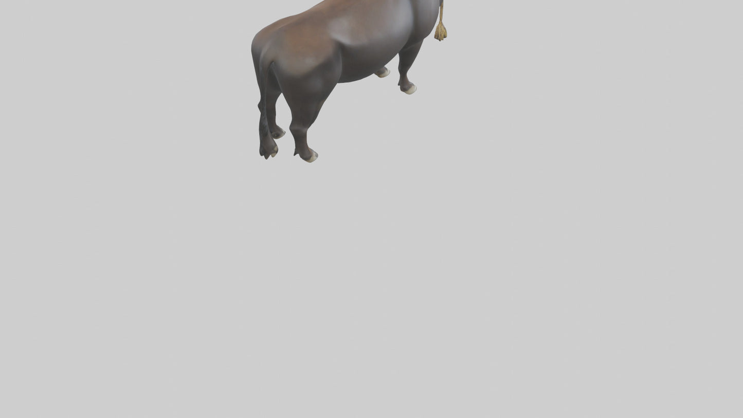 Gaur grazing model 3D model