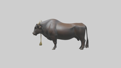 Gaur grazing model 3D model