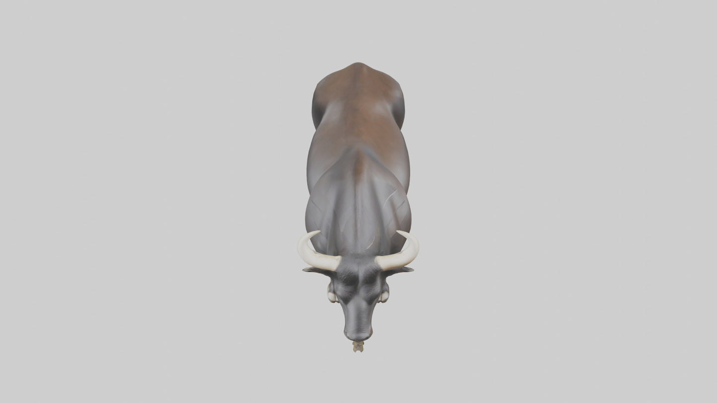 Gaur grazing model 3D model