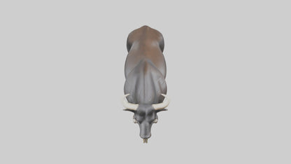 Gaur grazing model 3D model