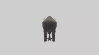Gaur grazing model 3D model