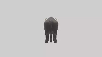 Gaur grazing model 3D model