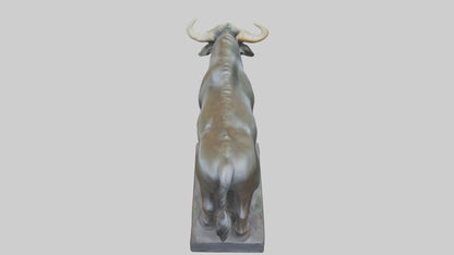 Gaur statue model 3D model