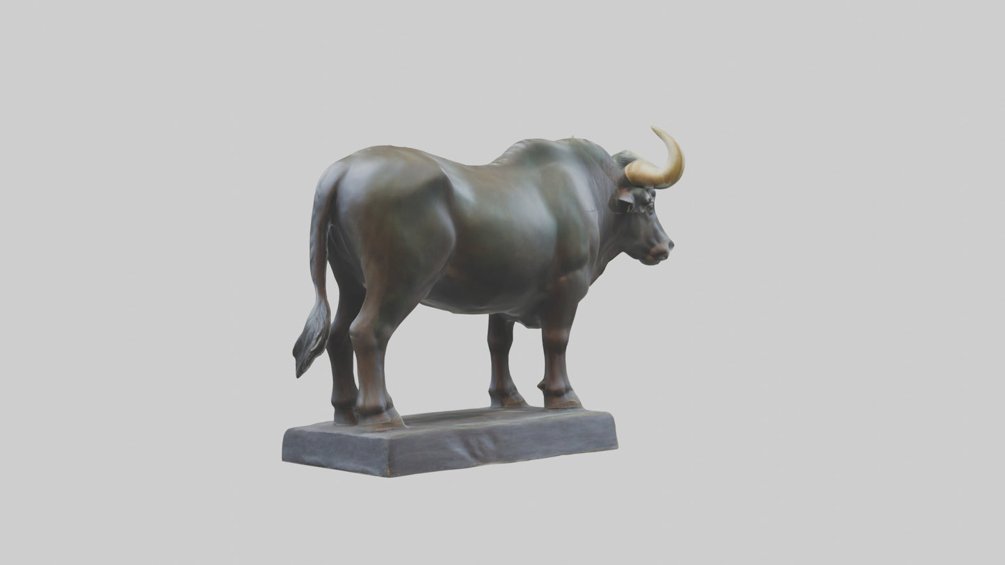 Gaur statue model 3D model