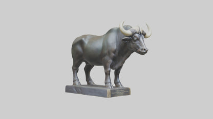 Gaur statue model 3D model