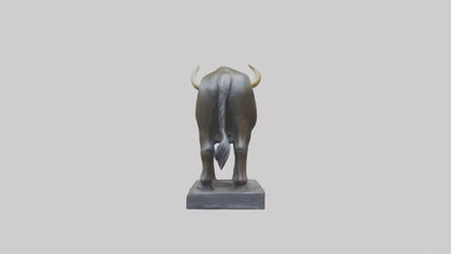 Gaur statue model 3D model
