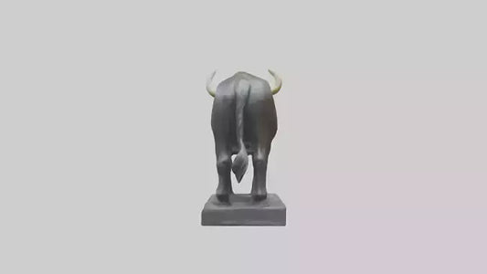 Gaur statue model 3D model