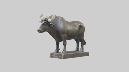 Gaur statue model 3D model