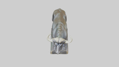 Gaur statue model 3D model
