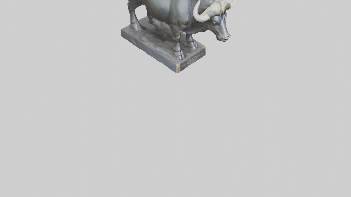 Gaur statue model 3D model
