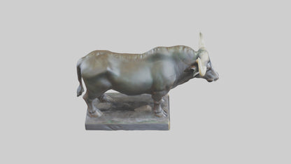 Gaur statue model 3D model