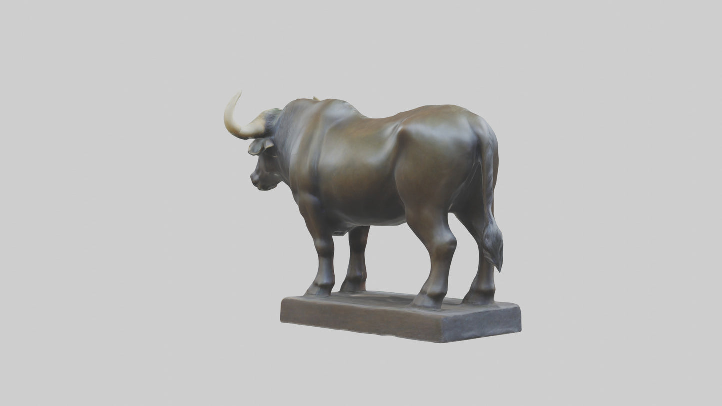 Gaur statue model 3D model