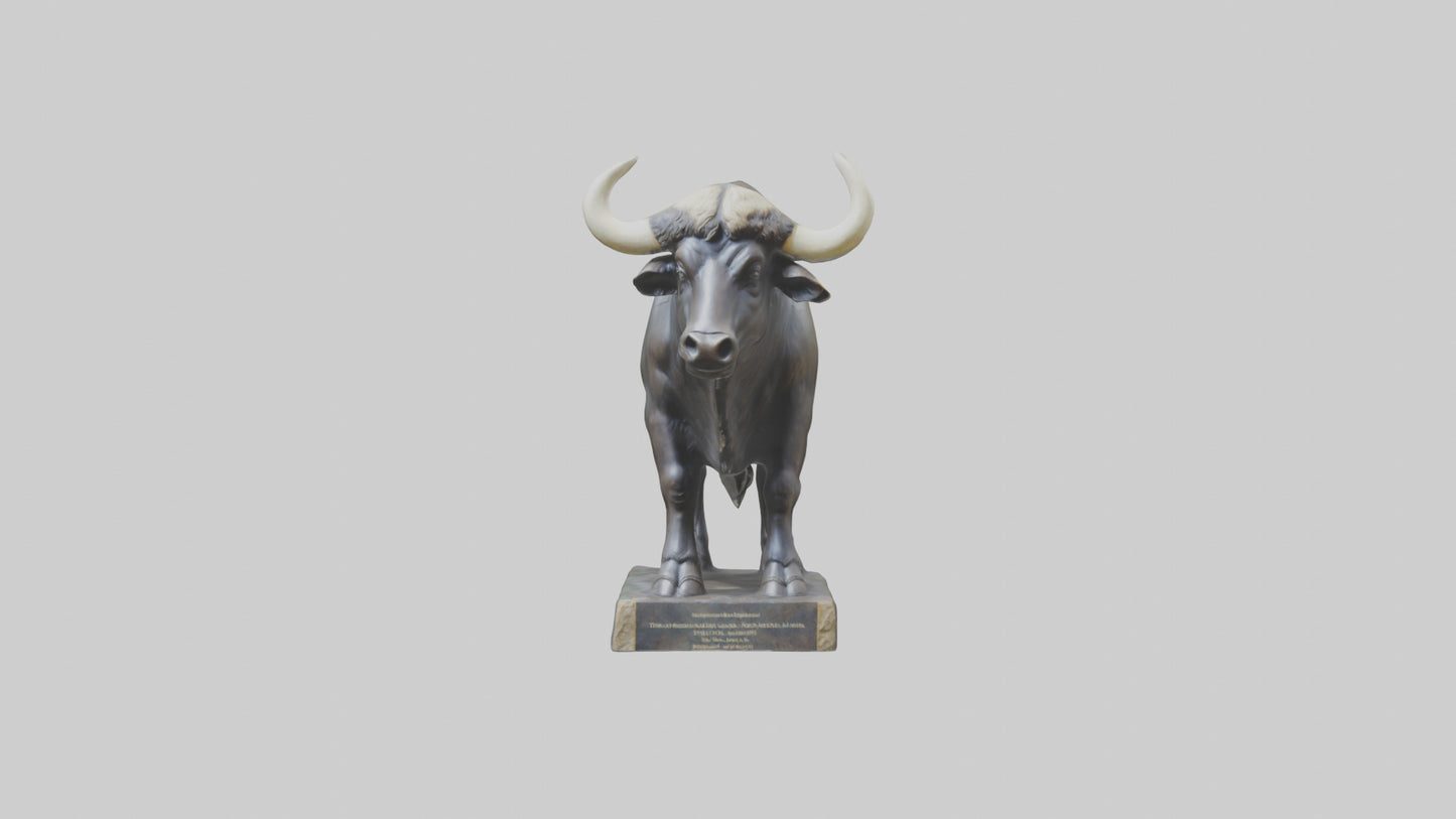 Gaur statue model 3D model