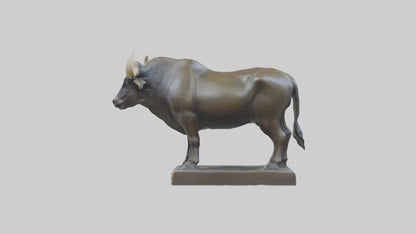Gaur statue model 3D model