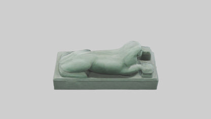 3D model Geb statue model VR / AR / low-poly