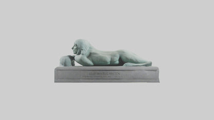 3D model Geb statue model VR / AR / low-poly