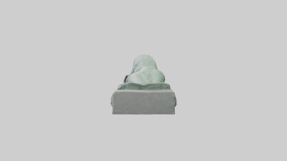 3D model Geb statue model VR / AR / low-poly