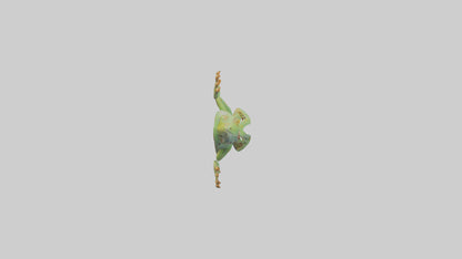 3D model Gecko climbing wall model VR / AR / low-poly