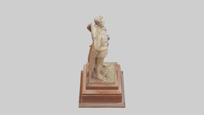 3D model General Sherman statue model VR / AR / low-poly