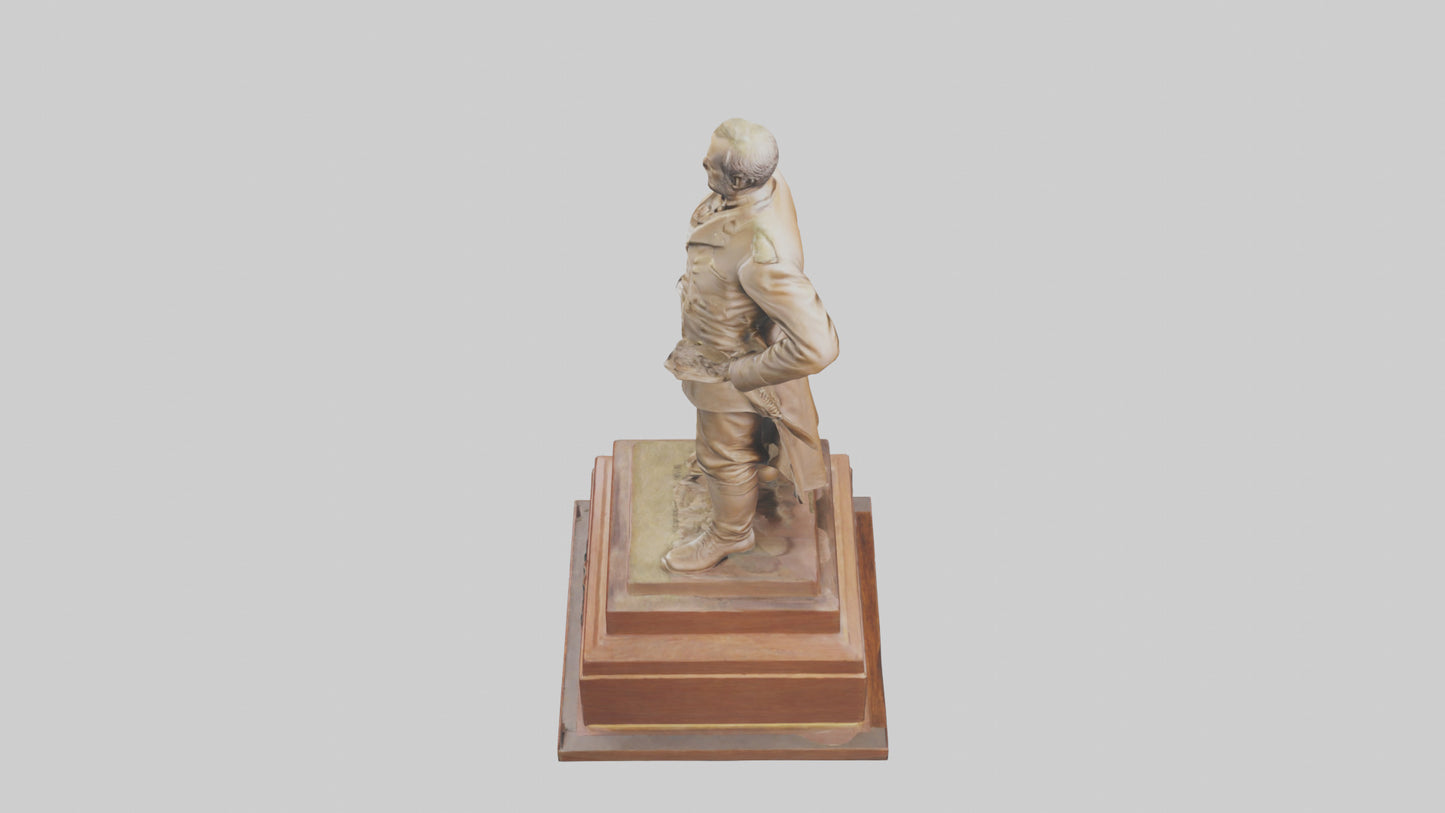 3D model General Sherman statue model VR / AR / low-poly