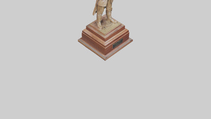3D model General Sherman statue model VR / AR / low-poly