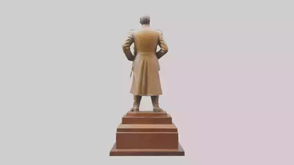 3D model General Sherman statue model VR / AR / low-poly