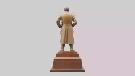 3D model General Sherman statue model VR / AR / low-poly